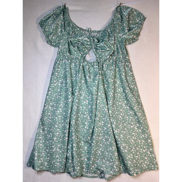 SHEIN Dresses & Skirts - Women's light green floral dress